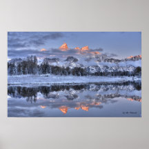 Tetons and Snake river Print