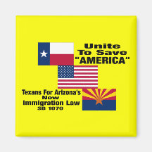 Texans For Arizona "Official" Fridge Magnet