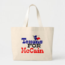 Texans for Mccain Tote Bag