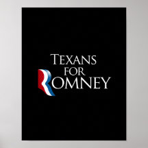 Texans for Romney -.png Poster