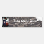 Texans helping Texans digital Camo Bumper Sticker