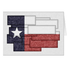 TEXAS FLAG COLLAGE GREETING CARD