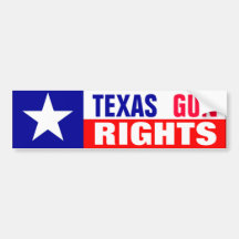Texas Gun Rights Bumper Stickers
