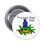 Texas Lone Star State Bluebonnet Buttons
