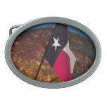 TEXAS MAP OVAL BELT BUCKLES