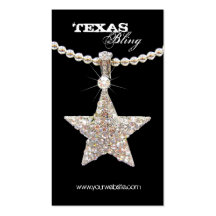 Texas Star Jewellery Business Card Fashion