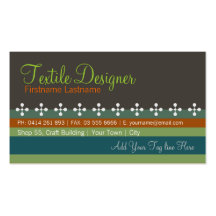 Textile Stripes Business Card