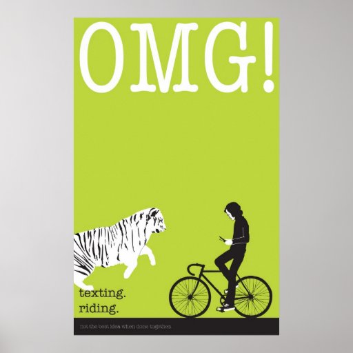 texting. riding. posters