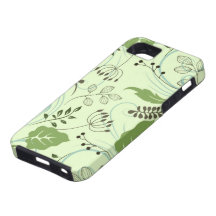 Texture #68 - Green Texture with Cute Leafs | iPhone 5 Case