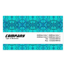 Texture Band - Aqua Blue Festival Business Cards