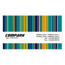 Texture Band - Coloured Stripes Business Card