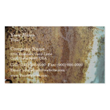 Texture of an rusty metal, painted in blue colour business card templates
