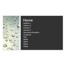 Texture Tone (Rain on my Window) Business Cards