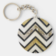 Textured chevron pattern, yellow and black. keychains