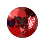 Textured Heart Collage Wallclock