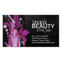 TEXTURED NAIL SALON BUSINESS CARD