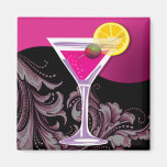 "TGIF Martini" (black) by Cheryl Daniels Fridge Magnet