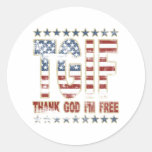 TGIF Thank God I'm Free Stickers