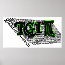 TGIPI - THANK GOD IT'S PI DAY! MARCH 14TH 3.14 PRINT
