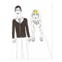 Th creepy wedding 2 post cards