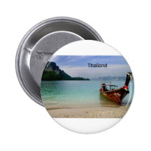 Thailand beach in Krabi (St.K) Pinback Button