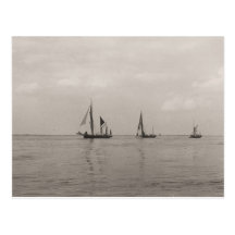 Thames barge Race 1975  11 Post Card