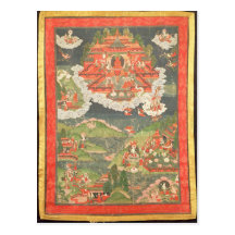 Thangka of the Paradise of Amitabha Postcards