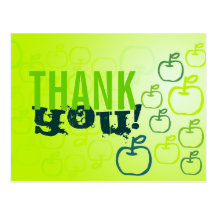 Thank You Apples Postcard
