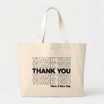 Thank You Bag Design - Black