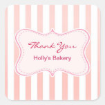 thank you bakery stickers
