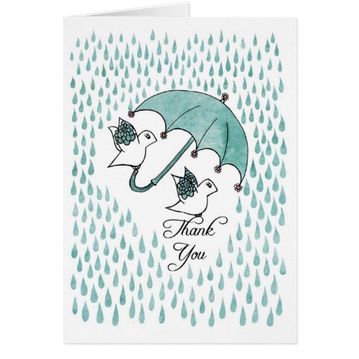 Thank You Birds Greeting Cards