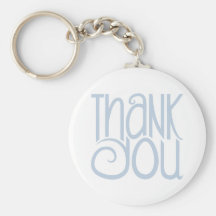 Thank You Blue Keychain