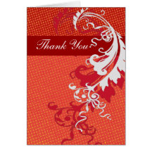 Thank You Bold Elegant Greeting Card