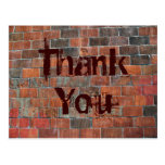 Thank You brick wall Post Cards