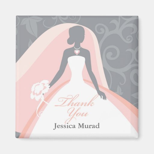 Thank You Bridal Shower Favours Magnets