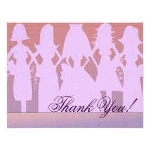 Thank you bridesmaid invitation