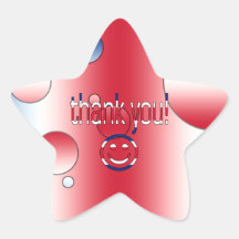 Thank You! Britain Flag Colours Pop Art Sticker