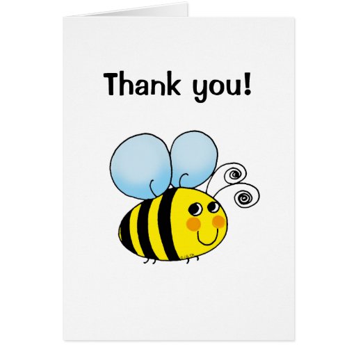 thank-you-bumble-bee-greeting-card-zazzle