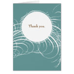 Thank You Card Antique Caligraphy Wedding