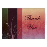 Thank you Card Floral in pink and purple