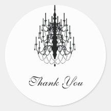 thank you chandelier seal sticker