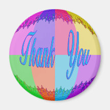 Thank You colourful Fridge Magnets