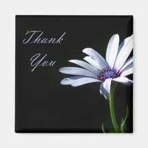 Thank You - Daisy Refrigerator Magnet