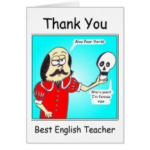 Thank you - English Teacher Cards