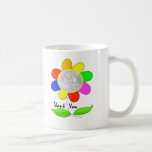 Thank you flower photo mugs