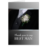Thank you for being My Best Man - Customise Greeting Card