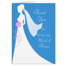 Thank you for being my Maid of Honour Greeting Card