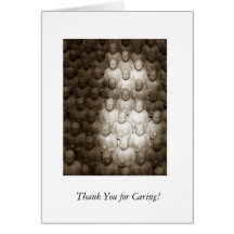 Thank you for caring (for others) greeting card