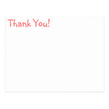 Thank You for kids birthday Post Cards