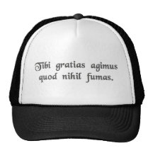 Thank you for not smoking hats